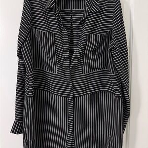 Reitmans Monochrome Striped Shirt
